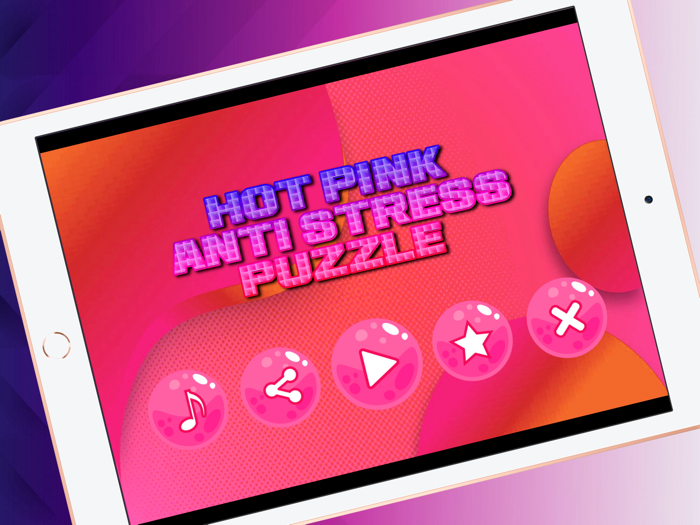 Hot Pink Anti Stress Puzzle