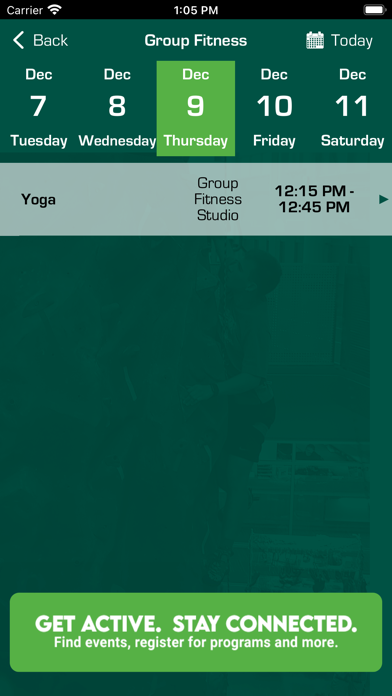 UREC at UW-Green Bay Screenshot