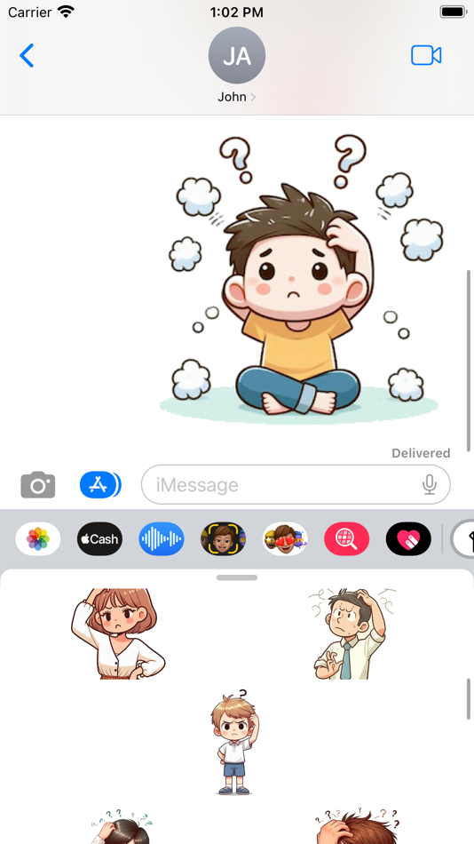 #6. Head Scratch Stickers (iOS) By: Paul Scott