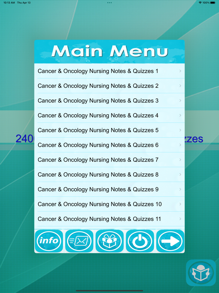 Cancer and Oncology Nursing App