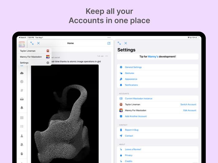 Manny - for Mastodon