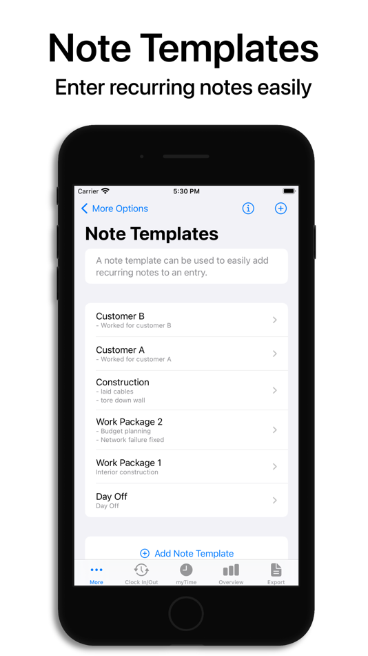 #6. Hours Tracker & Time: myTime (iOS) Podle: Heiner Gerdes