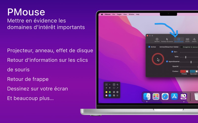 Screenshot #2 pour PMouse - Surligner l'important