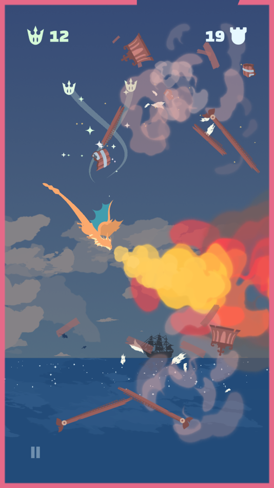 #4. Flappy Dragon (iOS) 由: Core Ventura