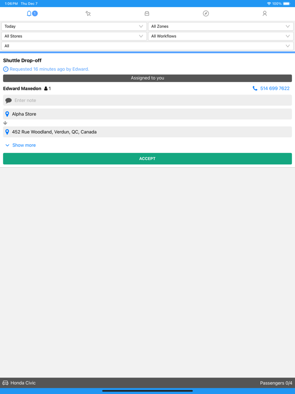 Screenshot #4 pour ShuttleControl Driver