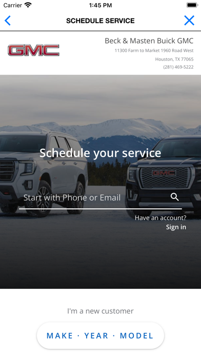 Beck and Mastens Buick GMC Screenshot