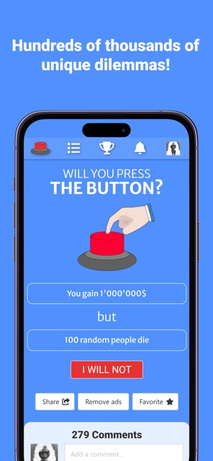 Will You Press The Button? on the App Store