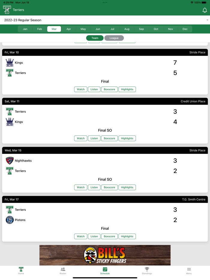 Portage Terriers Official App