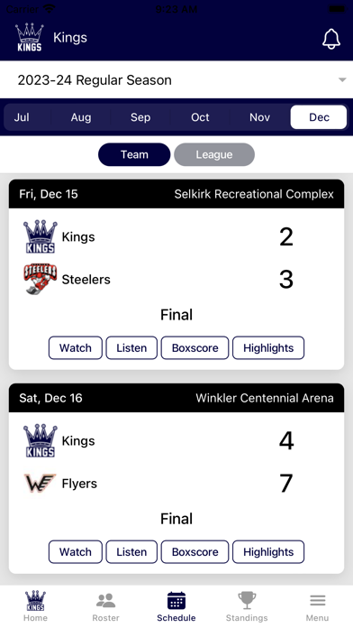 Dauphin Kings Official App Screenshot