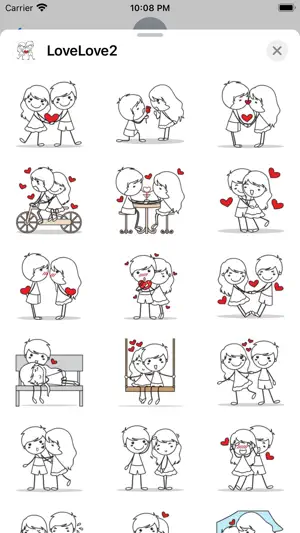 Love Love Stickers Pack # 2 screenshot 2
