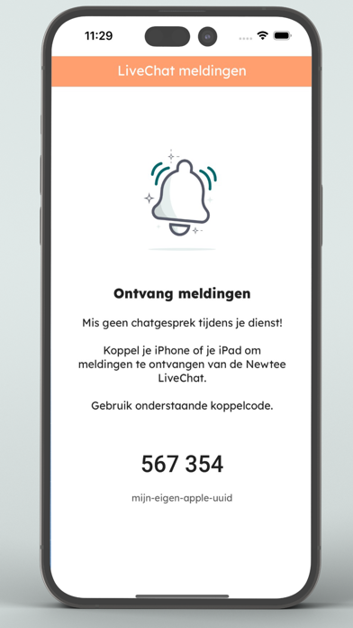 Newtee notificaties Screenshot