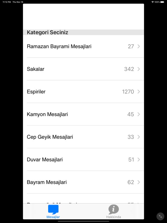 Hazır SMS Mesajlar SMS Deposu