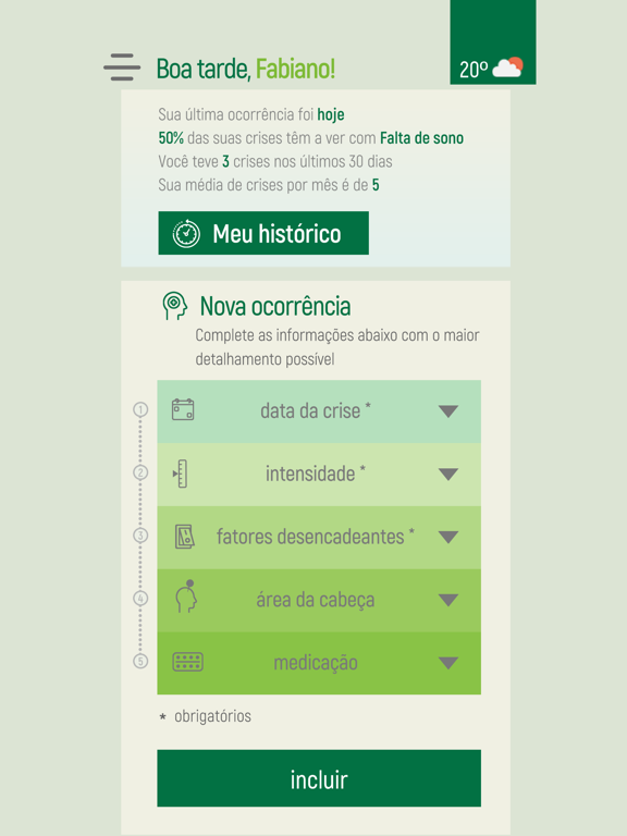 Screenshot #4 pour Diário Cefaleia