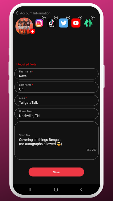 RaveOn — Sports Fans Be Heard Screenshot