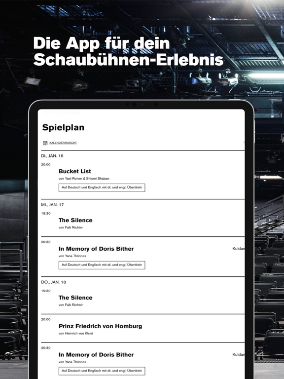 Schaubühne iPad screenshot 2 - Lifestyle app