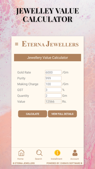 Eterna Jewellers Screenshot