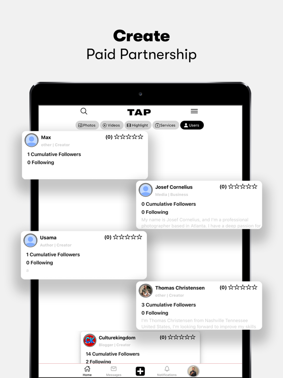 Tap Network iPad screenshot 5 - Social Networking app