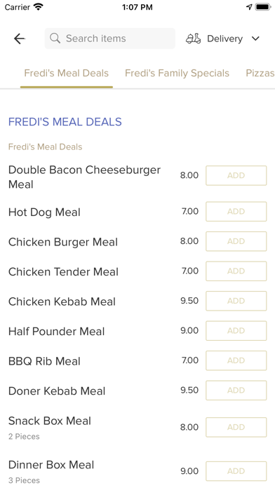 Fredis Pizzeria Bailieborough Screenshot