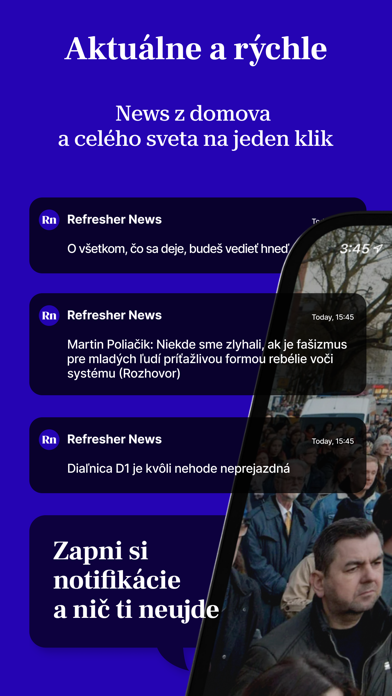 Refresher News Slovensko Screenshot