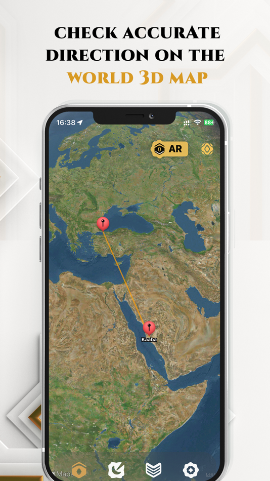 #4. Islam App: Qibla AR+Prayers (iOS) 由: CAI TI LTD