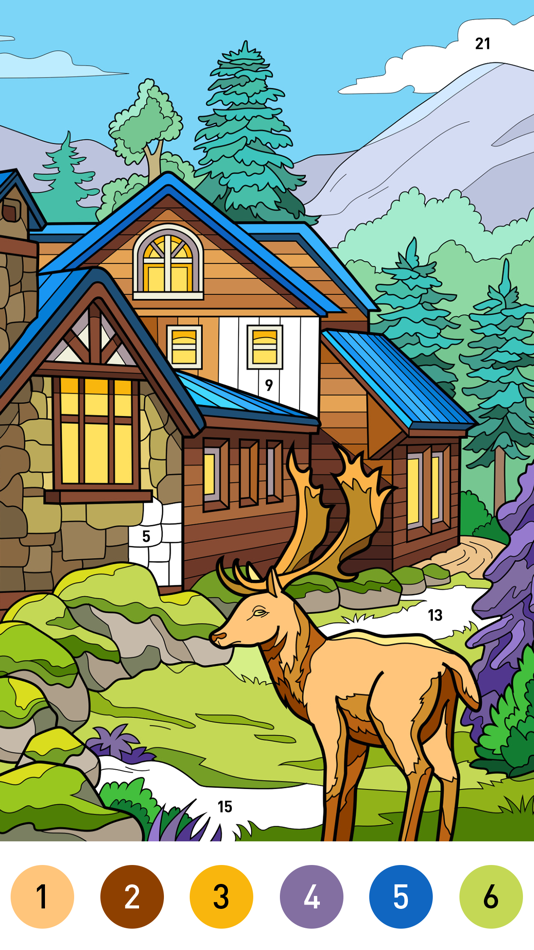 #3. House Color - Paint by number (iOS) 由: 少婷 余