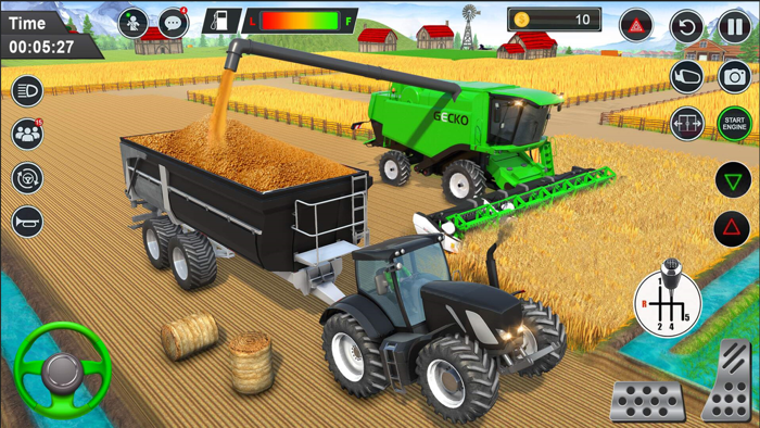 Tractor Driving Farming Sim 3D