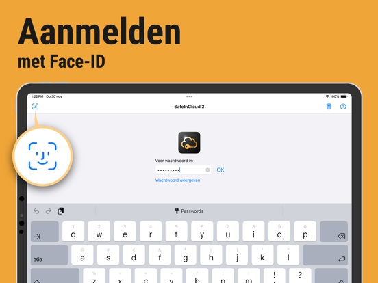 Password Keeper SafeInCloud 2 iPad app afbeelding 4