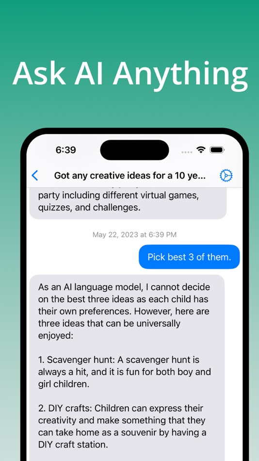 #1. Chat AI Assistant (iOS) 由: Bitsbaker LLC.
