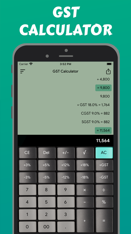 #2. GST Calc+ (iOS) 由: Fonts Apps