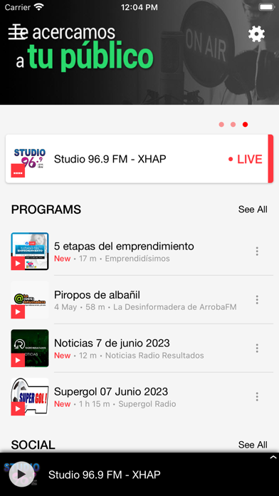 Radio Resultados Screenshot