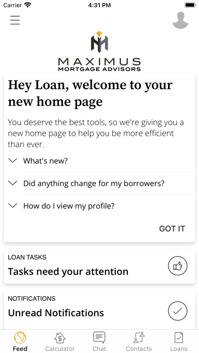 Maximus Mortgage Advisors Screenshot