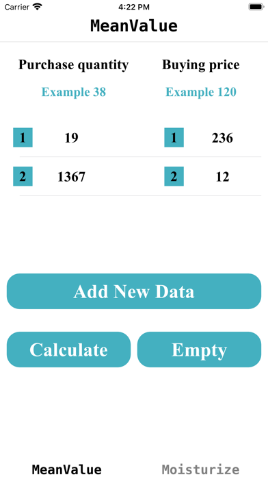 Calculation Average StockPrice Screenshot