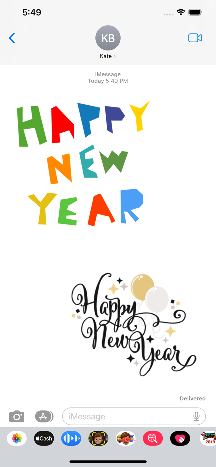 Happy New Year i-Stickers