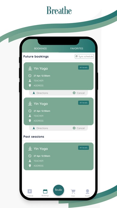 Breathe Yoga Studio Screenshot