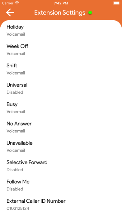 Vertex vPBX Screenshot