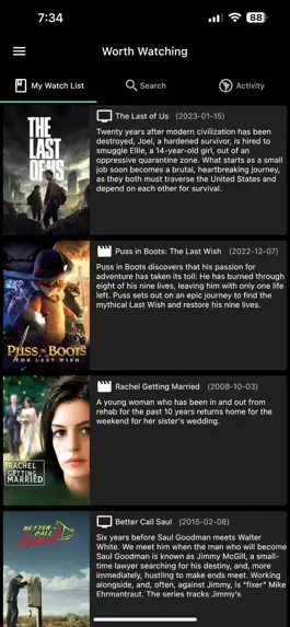 Game screenshot Worth Watching - Movies and TV apk