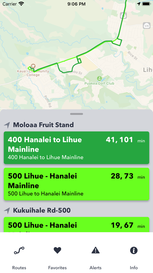#5. The Kauai Bus Tracker (iOS) 由: Syncromatics