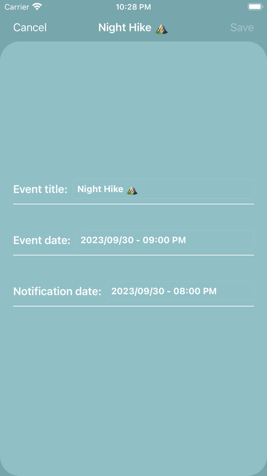 #3. My Events - Countdown (iOS) 由: Matei Ciurezu