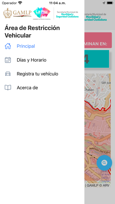 Restricción Vehicular La Paz Screenshot