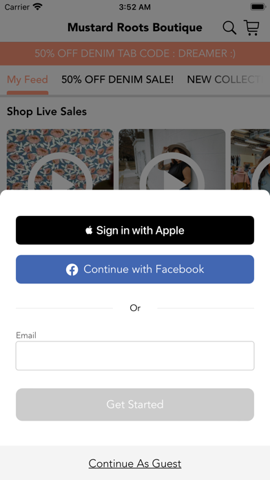 Mustard Roots Boutique Screenshot