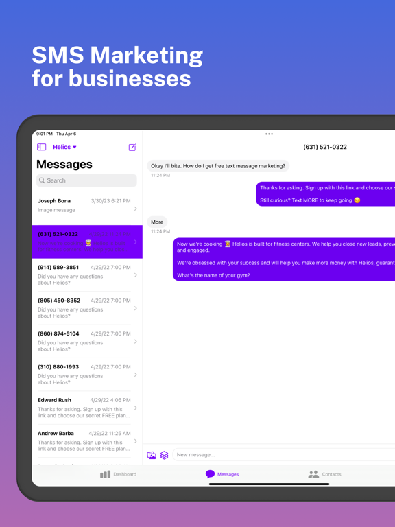 Screenshot #4 pour Helios - SMS Marketing