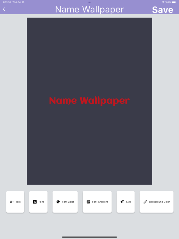 App screenshot