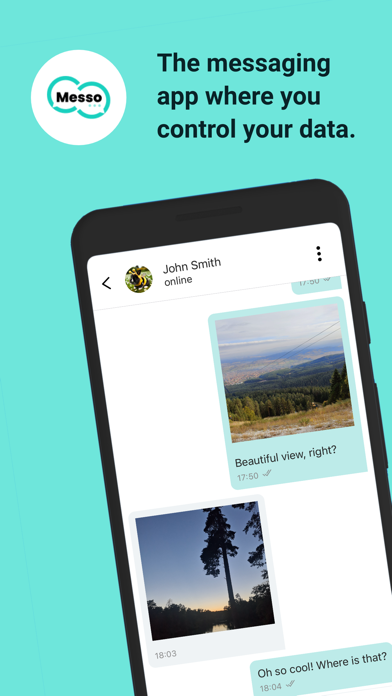 Screenshot #1 pour Messo Secure Private Messaging