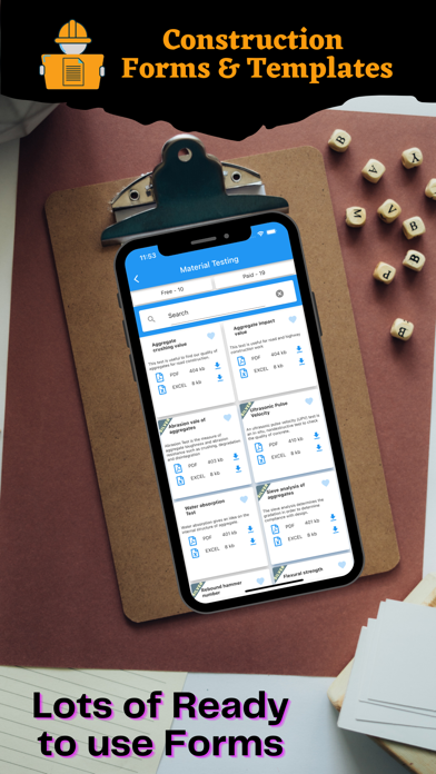 Construction forms & templates Screenshot