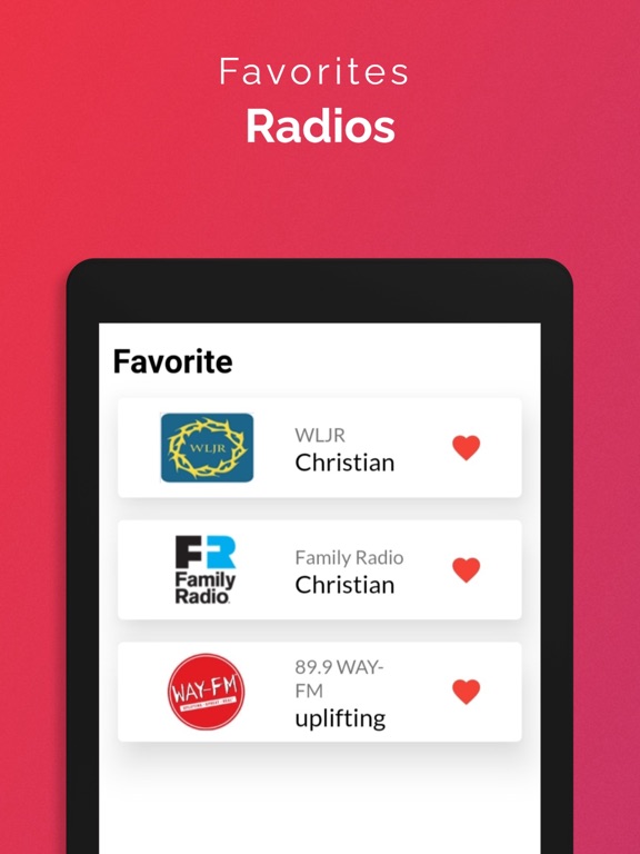 Radio FM AM iPad screenshot 4 - Music app