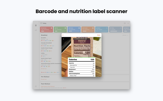 ‎Foodnoms Macro Protein Tracker Screenshot