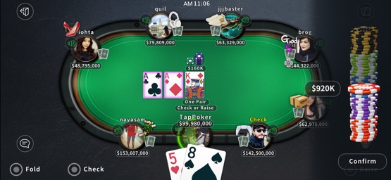 Screenshot of Tap Poker Social