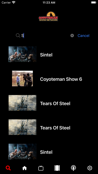 The Coyoteman Show Network Screenshot
