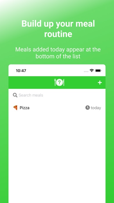 What to Eat? - Meal Tracking Screenshot