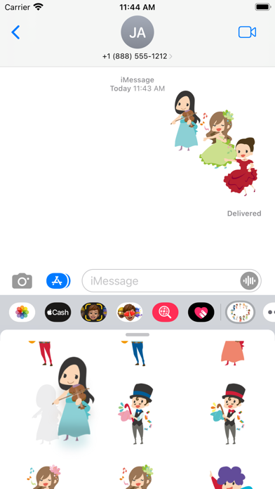 Person who is working sticker Screenshot